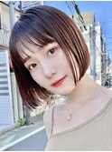 ボブ/インナーカラー/縮毛矯正/髪質改善/顔まわり/ショートボブ