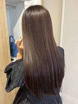 ローレンジウ(LOREN JU) 透明感髪質改善ベージュダブルカラーミルクティーグレージュ