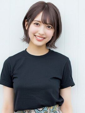 ファクトリーファイブ(Factory5) 小顔外ハネミディアムアッシュ20代30代40代くびれミディ韓国ヘア