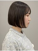タッセルボブ切りっぱなしボブ名古屋前下がりボブレイヤーボブre