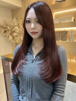 ディーバ 池袋東口(D.I.E.V.A)&nbsp;20代30代40代髪質改善大人ロングレイヤー暖色ブラウンレッド