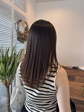 ミレナ(Milena) 艶々ストレート×ロングレイヤー【縮毛矯正/髪質改善/辻堂】