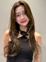 【MINX】くびれヘア＋くすみベージュハイライトカラー_銀座