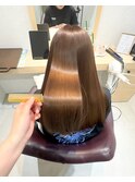 艶感と甘さを両立するミルクティーブラウンカラー【千葉】