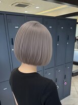 プロデュース 淵野辺店(Produce)&nbsp;顔周りカットハッシュカットダークブラウンワンホンレイヤー韓国