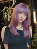 20代30代ダブルカラーブリーチ立体感グラデーション透明感カラー