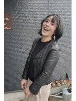 ヘアアンドビューティー クローバー(Hair&Beauty Clover)&nbsp;大人の透明感/シルキーグレージュボブ