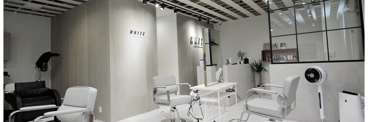 ホワイト(WHITE)のサロンヘッダー
