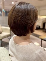 フリップビーアヴェダ(FLIP B AVEDA)&nbsp;本八幡×丸みショートボブ×艶ブラウン