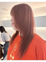 ノラ ウメダ(NORA UMEDA) ピンクベージュ複雑履歴ケアブリーチデザインカラーハイトーン