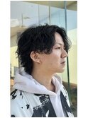 「マッシュウルフ」×「波巻きパーマ」