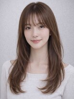 ガーディナ(Gardina)&nbsp;レイヤーカット 韓国ヘア ベージュカラー 顔周りレイヤー 20代