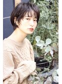 小顔×美髪マニッシュショート×ネイビーカラー【Timere三宮】