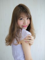 アグ ヘアー ローサ 青山イオン前店(Agu hair rosa) スケルトンバング×ゆるセミディ