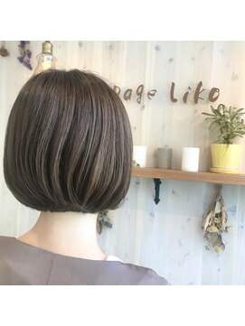 ページ リコ(page Liko produce by I'm) *page Liko 寺田*アッシュベージュ×つるんとボブ