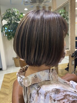 ジェービーヘア 稲毛(jb hair) 襟足すっきりボブカーキグレージュ【稲毛】