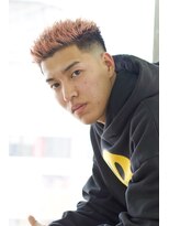 にもう&nbsp;パンクショートスキンフェードピンクカラー【神戸三宮/元町】B