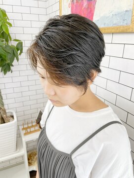 リール(THE RIRE.) ＊THE  RIRE. カーキグレー×ノーブリーチインナーカラー＊