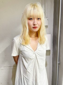 ソイ 下北沢(soi) 【抜きっぱなしblond】ケアブリーチ_ワイドバング_ミディアム