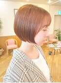【ALBA】オレンジカラーショートボブ　★☆