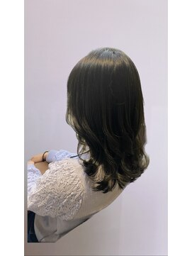 ヘアープロデュース ラピセット 松山(Lapset) 20代30代40代髪質改善カラーマットアッシュ艶感ロブヘアー