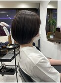 くびれヘア/アプリコットオレンジ/ハイライト/縮毛矯正/銀座