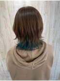 イメチェン/似合わせカット/フルバング/レッドブラウン/柏