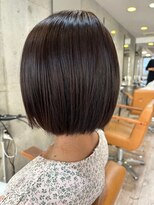 ヘアーアンドメイク ファット(Hair&Make PHAT)&nbsp;赤みブラウン透明感小顔ショートボブ20代30代