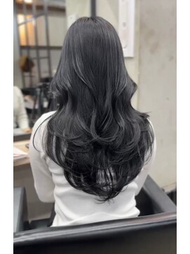 エース (ACE) ACE横浜　ブルーブラック×レイヤーカット