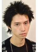 □#ベリーショート#ニュアンスパーマ＃ダークアッシュ#ビジネス