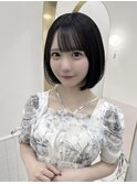 ナチュラルボブ　× アイドルシースルー前髪　＊ひめ＊