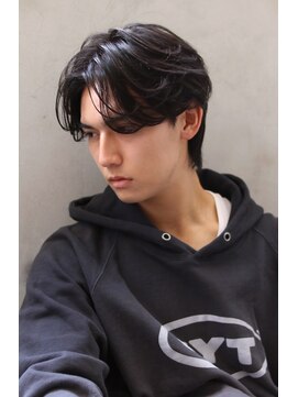 ロゼ 六甲道(ROSE) 【ROSE】センターパート＿メンズカット＿フェザーパーマside