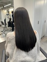 ハオ(hao)&nbsp;【hao渋谷】カーキブラウン×ラフストレート