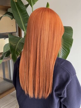 美容室 アイディー i-dee オレンジカラー