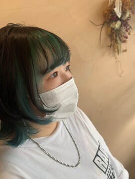 カノエ 岡山店(canoe) インナーカラー レイヤー 髪質改善