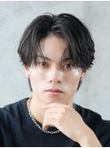 大人毛流れセンターパート