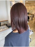 レディースカット×艶髪カラー
