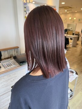 ルシードスタイル　ムースユイット(LUCIDO STYLE mousse8) レディースカット×艶髪カラー