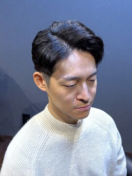 ビーダンディー(Bee dandy) ビジネスツーブロックショート 七三サイドパート アップバング