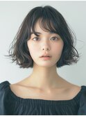 ショートパーマミニボブパーマショートボブパーママッシュヘア