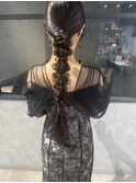 網下ろしヘアアレンジ