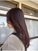ブリーチなし暖色カラー