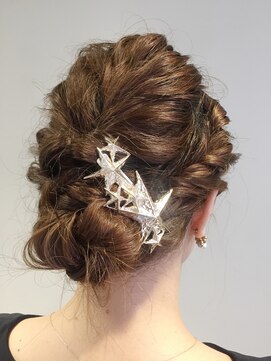 スーリール 赤坂店(Sourire) 【Sourire築島】ロープ編みシニヨンアレンジ