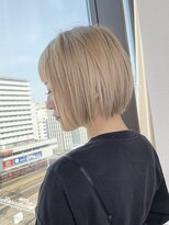 ジアン バイ ミルボン NU茶屋町+(GIEN by milbon)&nbsp;韓国アイドルハイトーンおしゃれボブ◎山本みづき