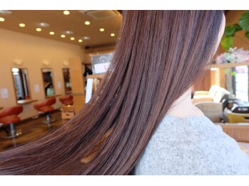 シェロヘア(cielo HAIR)の写真/【cielo HAIR】の縮毛矯正でサラリとまとまる艶髪へ♪シルクの様に柔らかな上質ストレートが手に入る◇◆