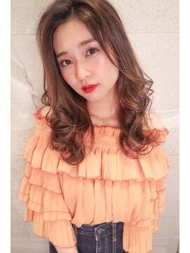 ジ オスカー(THE OSCAR) the oscar 緩やかウエーブMIXグレージュセミディ