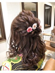 卒業式　hair arrange