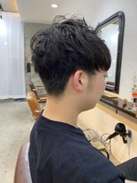 エトネ ヘアーサロン 仙台駅前(eTONe hair salon) 《eTONe》マッシュラインのふんわりパーマ