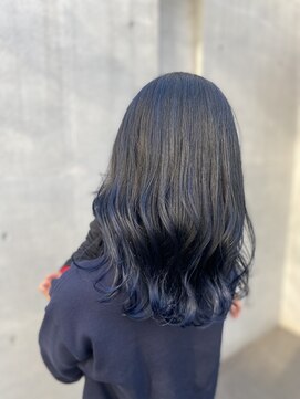 アイス(ice) 鈴木/インディゴ/大倉山/ブルーサファイア/寒色系カラー/波巻き