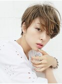 人気!お洒落クールショート×ハイライトカラー 野村恵子